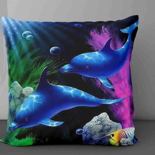 Double Dolphin Cushion Covers