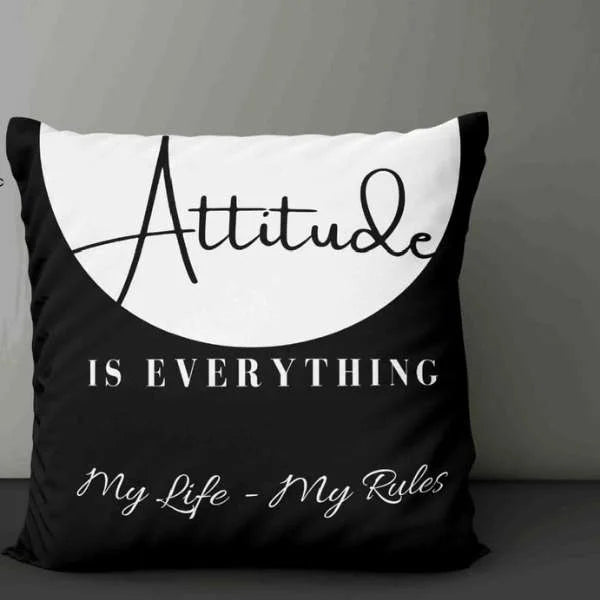 Attitude Quote Cushion Covers