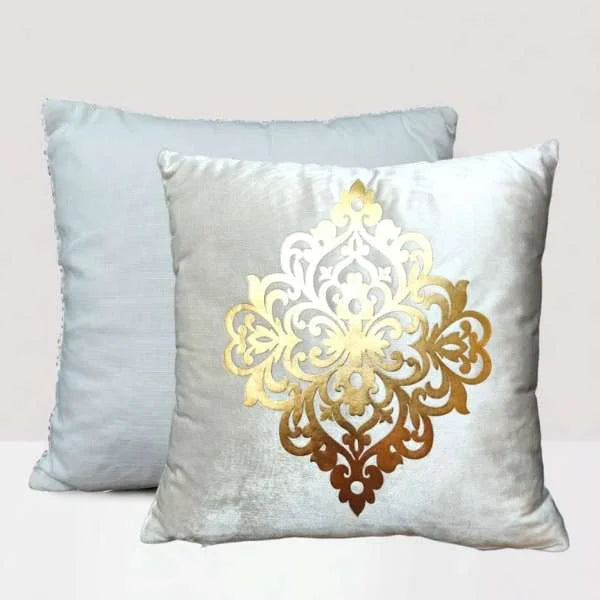 White Motif Cushion Covers