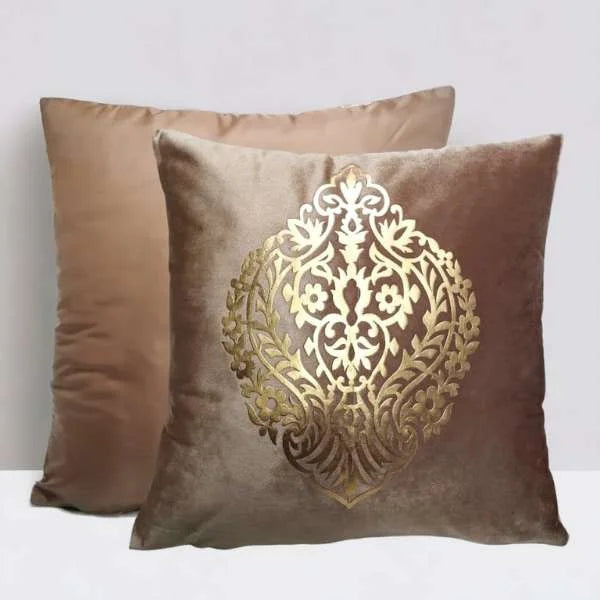 Brown Motif Cushion Covers