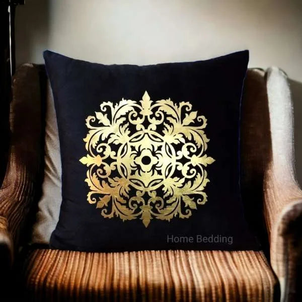 Black Motif Cushion Covers