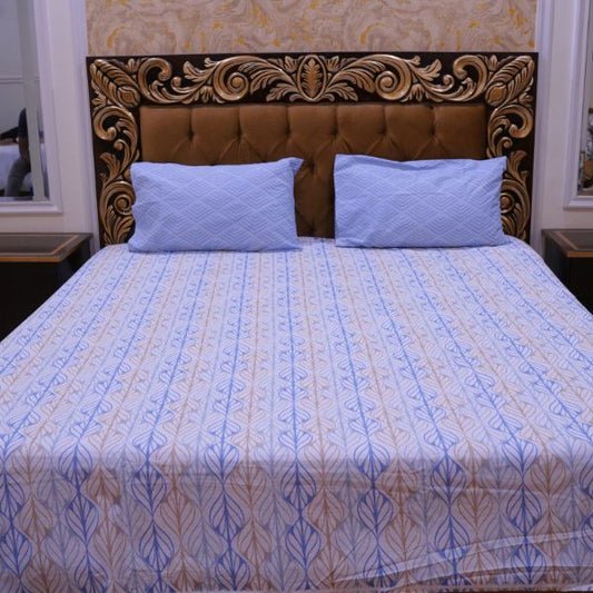 Blue Multi Lining Bedsheets