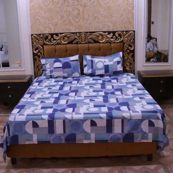 Geomatric Pattern Printed Bedsheets