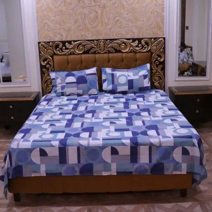 Geomatric Pattern Printed Bedsheets