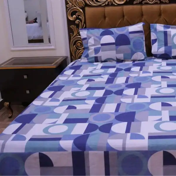 Geomatric Pattern Printed Bedsheets