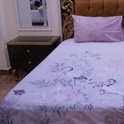 Leaves And Birds Printed Bedsheets