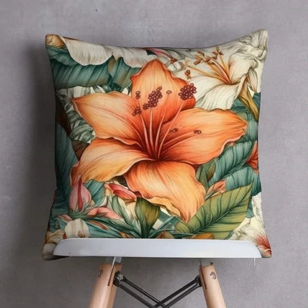 Multi Flowers Cushion Cover