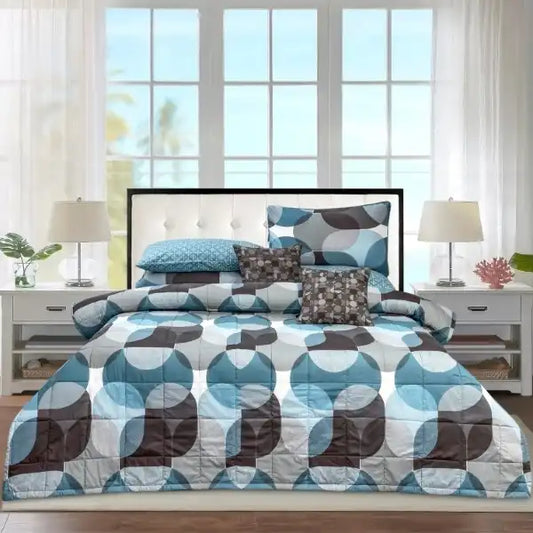 Percale Soft Cotton Printed Comforter Set Bed Sheet