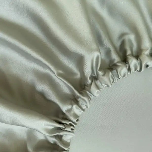 Plain Cotton Satin Fitted Bed Sheet Set