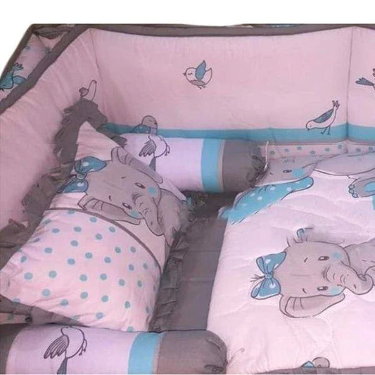 Elephant Theme Crib Bedding Set