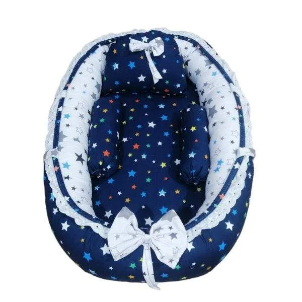 Blue & White Stars Baby Nest