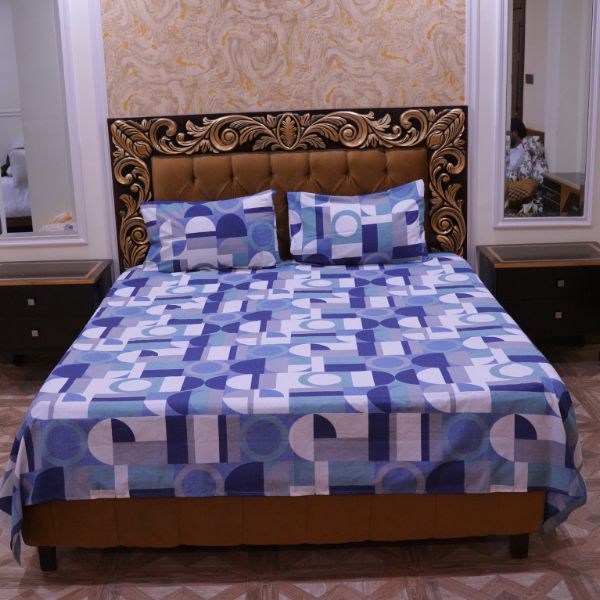 Geomatric Pattern Printed Bedsheet