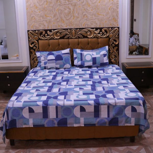 Geomatric Pattern Printed Bedsheet