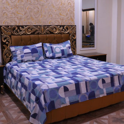 Geomatric Pattern Printed Bedsheet