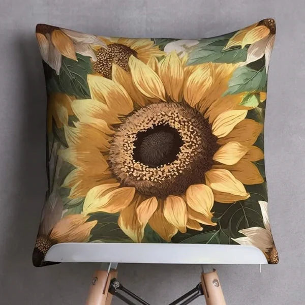 Sunflower Printed Cushion Covers