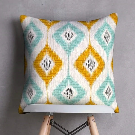 Yellow Teal Cushion Covers